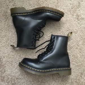 Dr. Martens Black 1460 Smooth Leather Boots